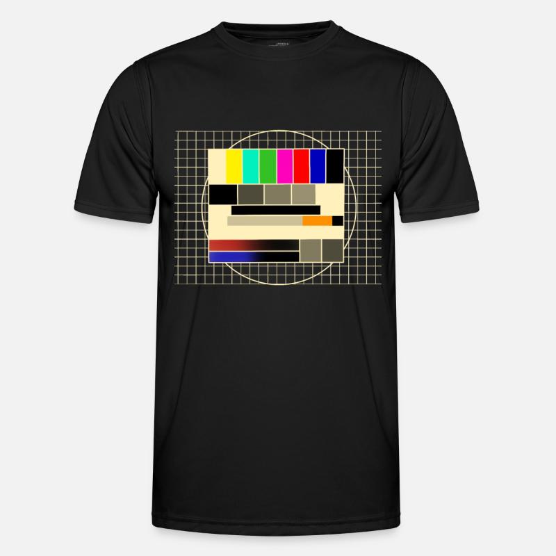 Test image transmission pause - Men's Functional T-Shirt - black