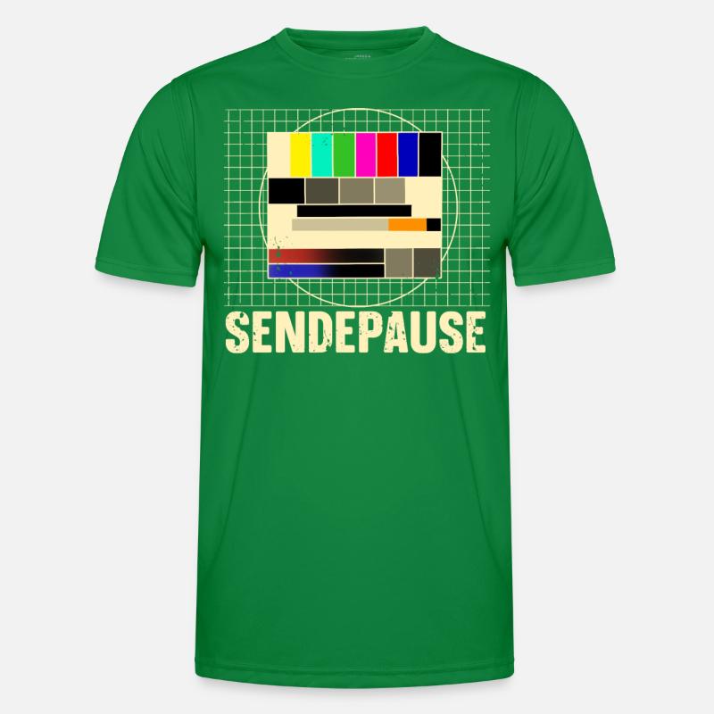 Testbild Sendepause Männer Funktions-T-Shirt