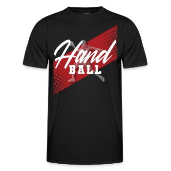 Handball Handballer - Männer Funktions-T-Shirt - Schwarz - Vorne - AI Model Male 178 dark (178cm)