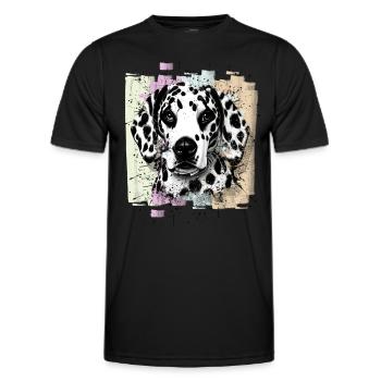 Dalmatian - Men's Functional T-Shirt - black - Front - AI Model Male 178 dark (178cm)