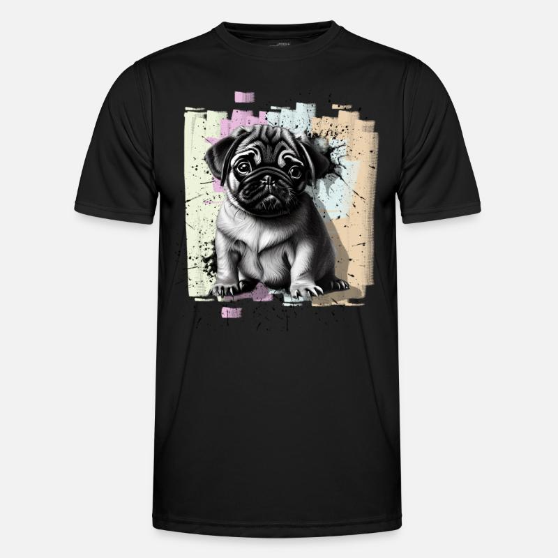 Mops Männer Funktions-T-Shirt
