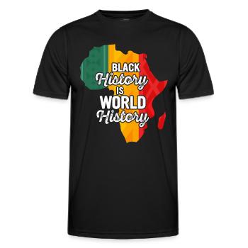Black History Month Black History - Men's Functional T-Shirt - black - Front - AI Model Male 178 dark (178cm)