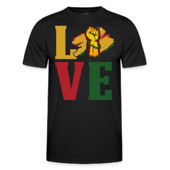 Black History Month Black History - Men's Functional T-Shirt - black - Front - AI Model Male 178 dark (178cm)