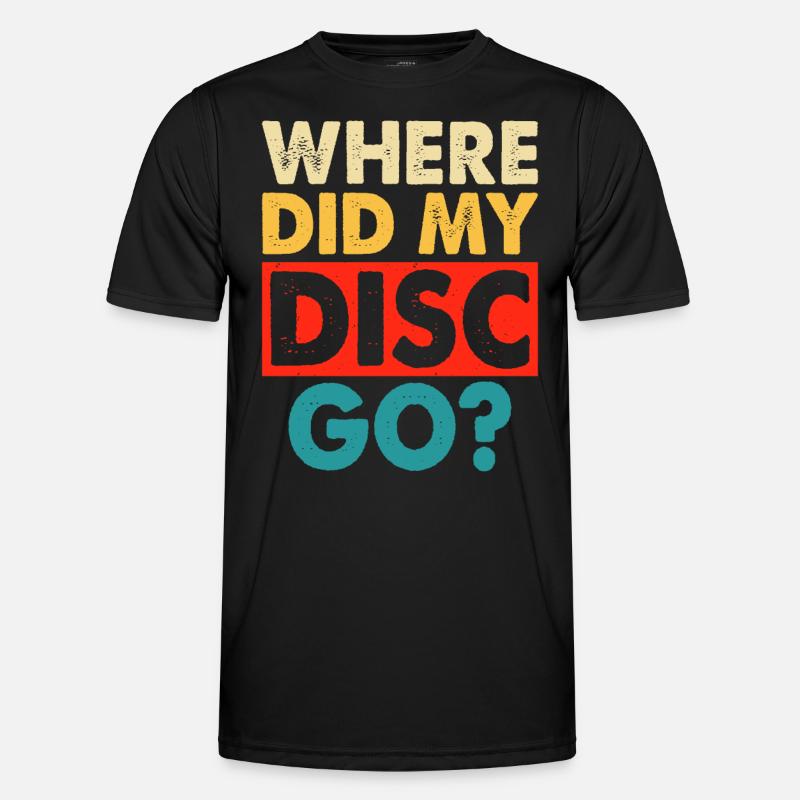 Discgolf Disc Golf - Men's Functional T-Shirt - black