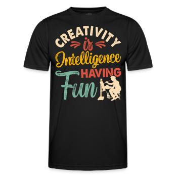 Artist - Men's Functional T-Shirt - black - Front - AI Model Male 178 dark (178cm)