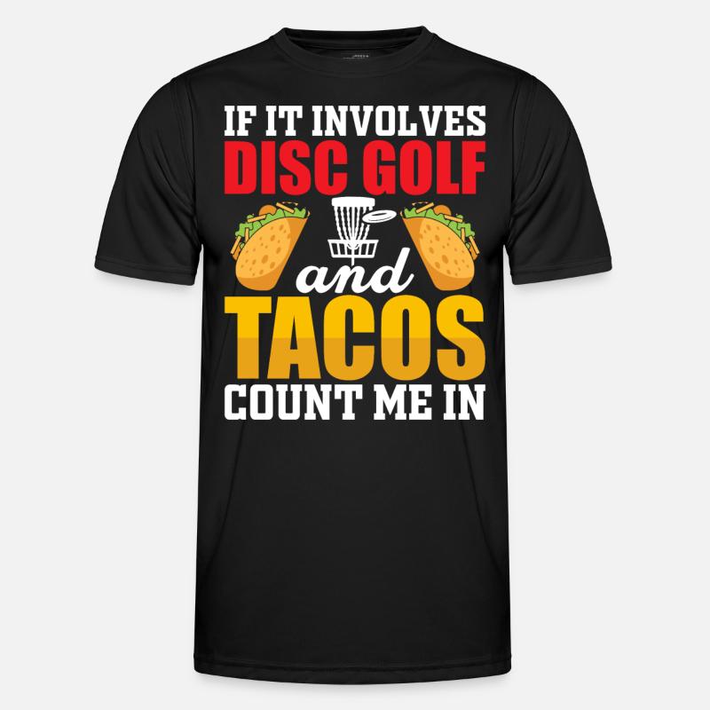 Disc Golf Tacos - Men's Functional T-Shirt - black