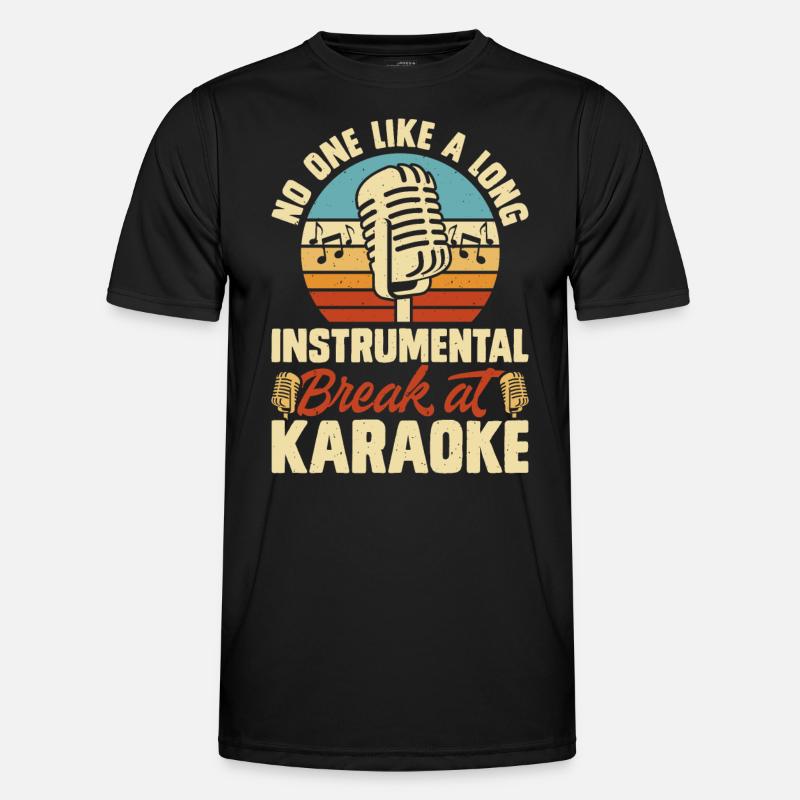 Karaoke Singing - Men's Functional T-Shirt - black