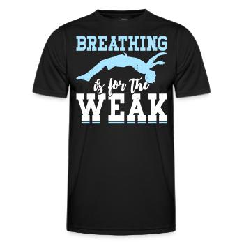 Swimming Float - Men's Functional T-Shirt - black - Front - AI Model Male 178 dark (178cm)