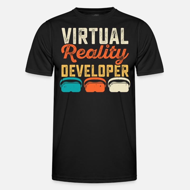 VR Virtual Reality Men's Functional T-Shirt