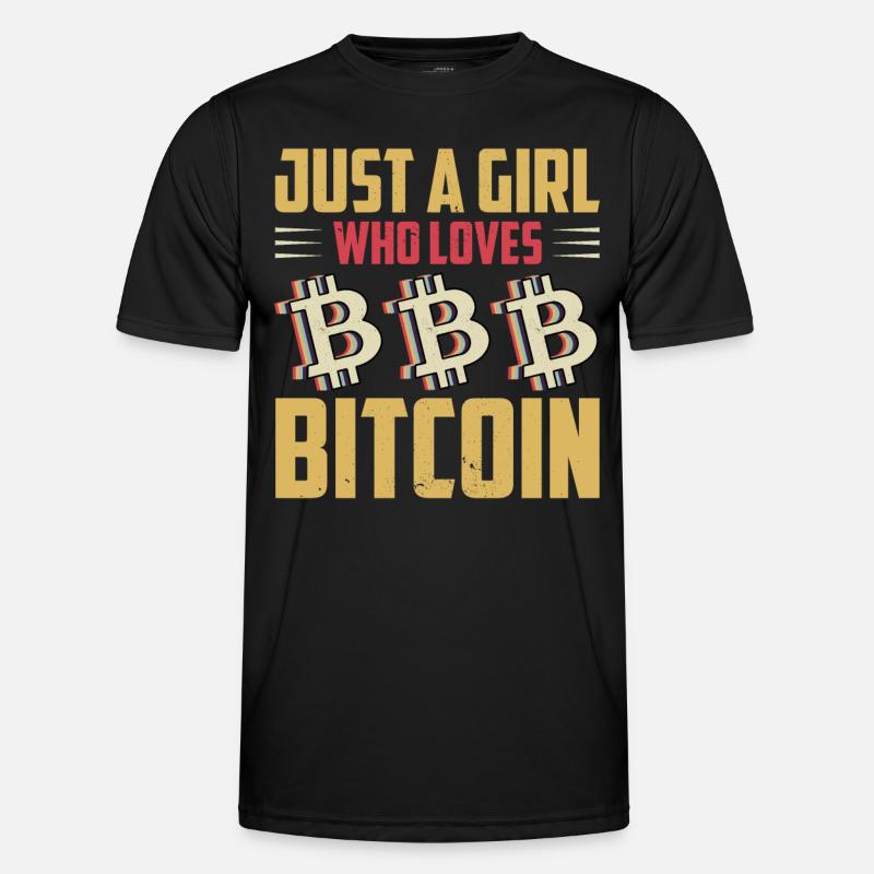 Bitcoin Krypto Kryptowährung Männer Funktions-T-Shirt