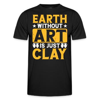 Kunst - Männer Funktions-T-Shirt - Schwarz - Vorne - AI Model Male 178 dark (178cm)