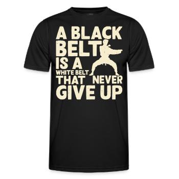 Karate - Männer Funktions-T-Shirt - Schwarz - Vorne - AI Model Male 178 dark (178cm)