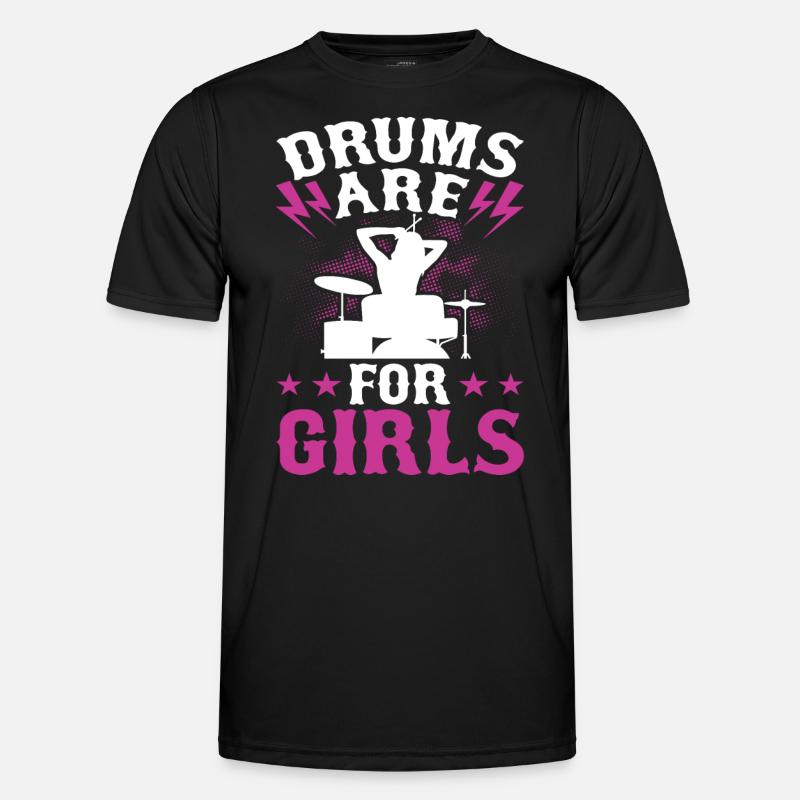Drums Drummer Drummer - Men's Functional T-Shirt - black
