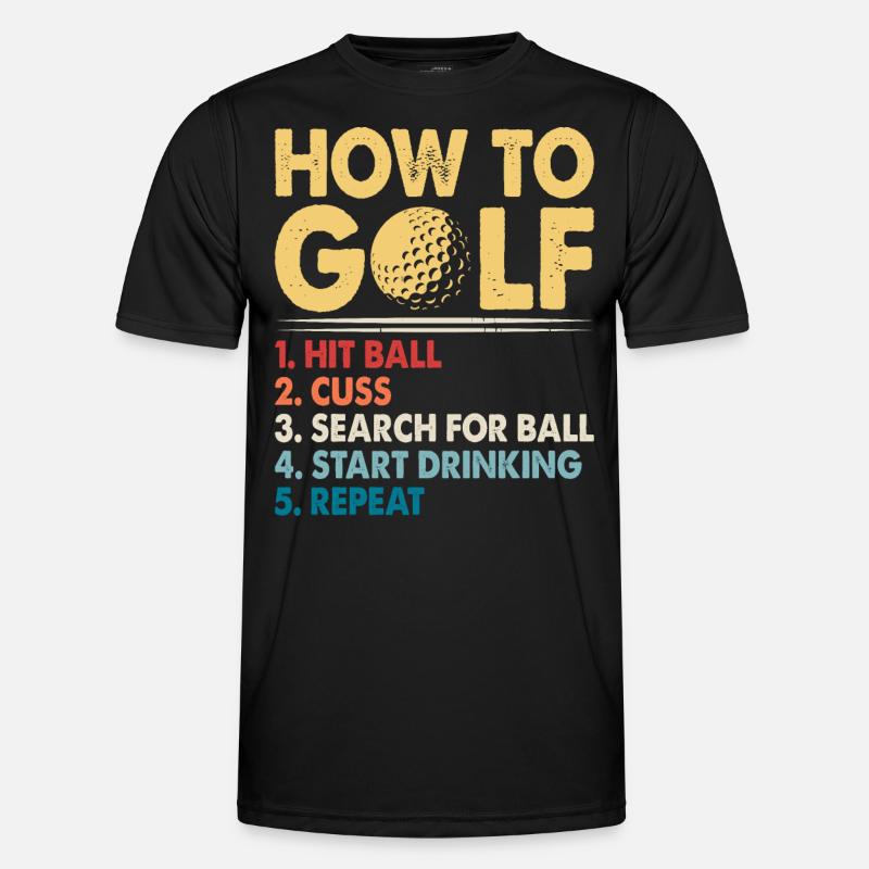 Golf Golfer Men's Functional T-Shirt