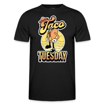 Taco Tuesday - Men's Functional T-Shirt - black - Front - AI Model Male 178 dark (178cm)