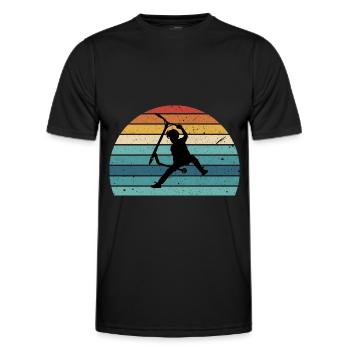 freestyle scooter - Men's Functional T-Shirt - black - Front - AI Model Male 178 dark (178cm)