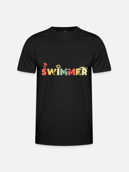 Nageurs nageurs - T-shirt sport Homme - noir
