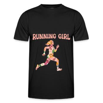 Jogging Running Running Coureurs - T-shirt sport Homme - noir - Devant - AI Model Male 178 dark (178cm)