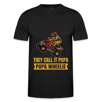 Quad Atv Motorsport - Men's Functional T-Shirt - black - Front - AI Model Male 178 dark (178cm)