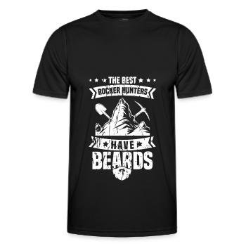 Géologue Pierres Pierre Collectionneur Pétrologie - T-shirt sport Homme - noir - Devant - AI Model Male 178 dark (178cm)
