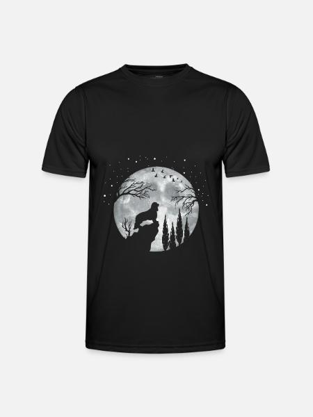 King Charles Cavalier Dog - Men's Functional T-Shirt - black