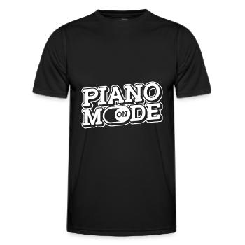 Klavier Piano Pianist - Men's Functional T-Shirt - black - Front - AI Model Male 178 dark (178cm)