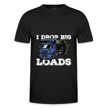 LKW Fahrer Lastwagenfahrer Fernfahrer Trucker - Männer Funktions-T-Shirt - Schwarz - Vorne - AI Model Male 178 dark (178cm)