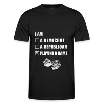 Brettspiel - Männer Funktions-T-Shirt - Schwarz - Vorne - AI Model Male 178 dark (178cm)