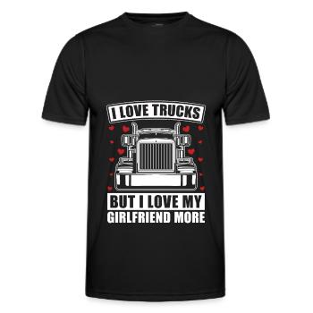 Truck Driver Truck Driver Truck Driver Trucker - Men's Functional T-Shirt - black - Front - AI Model Male 178 dark (178cm)