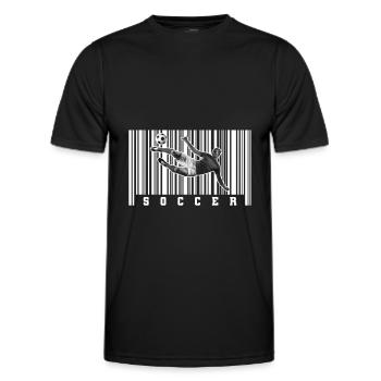 Fußball Fussball - Männer Funktions-T-Shirt - Schwarz - Vorne - AI Model Male 178 dark (178cm)