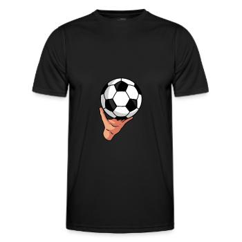 Fußball Fussball - Männer Funktions-T-Shirt - Schwarz - Vorne - AI Model Male 178 dark (178cm)