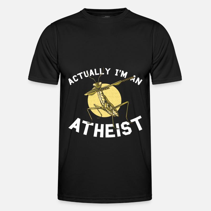 Gottesanbeterin - Männer Funktions-T-Shirt - Schwarz
