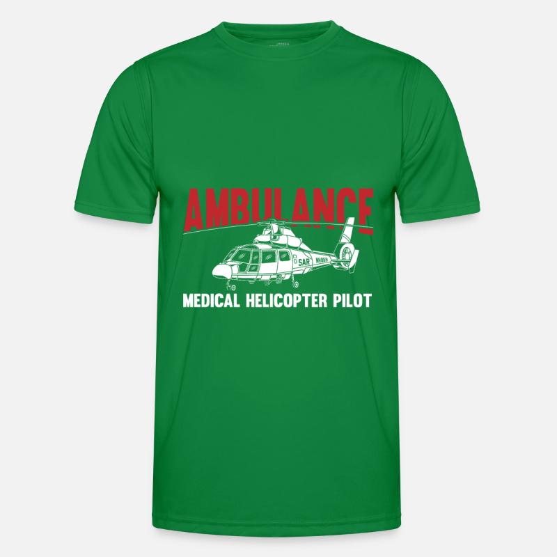 Helicopter Helicopter Pilot Heli Men's Functional T-Shirt
