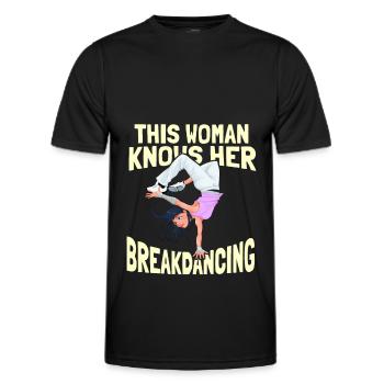 Breakdance Breakdancer Breakdancing - Männer Funktions-T-Shirt - Schwarz - Vorne - AI Model Male 178 dark (178cm)
