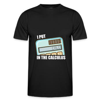 Mathématiques Mathématiques - T-shirt sport Homme - noir - Devant - AI Model Male 178 dark (178cm)