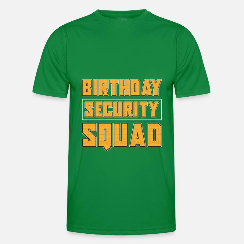 Security Wachmann Sicherheitsdienst Männer Funktions-T-Shirt