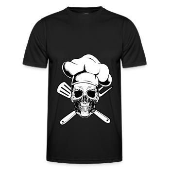 Grillades Master BBQ Grill King - T-shirt sport Homme - noir - Devant - AI Model Male 178 dark (178cm)