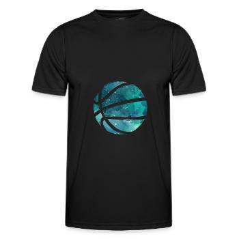 Basketball Basketballer - Männer Funktions-T-Shirt - Schwarz - Vorne - AI Model Male 178 dark (178cm)