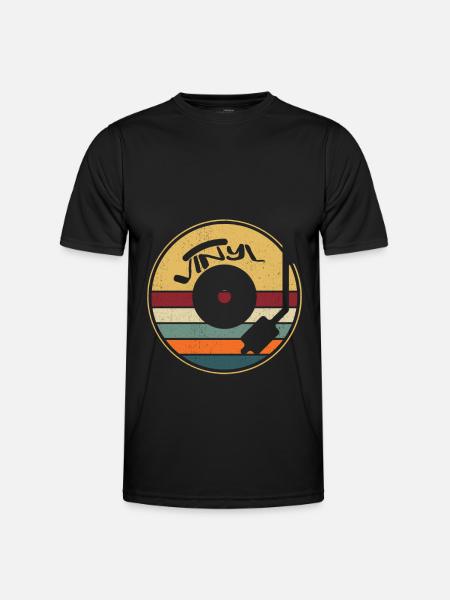 Collectionneur de disques vinyle LP - T-shirt sport Homme - noir