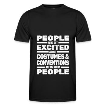 Cosplay - T-shirt sport Homme - noir - Devant - AI Model Male 178 dark (178cm)