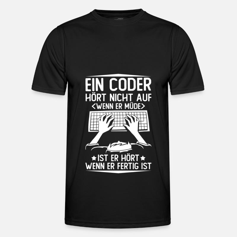 Programmierer Coder Software Entwickler - Männer Funktions-T-Shirt - Schwarz