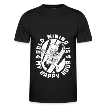 Gold Mining Gold Mine - Men's Functional T-Shirt - black - Front - AI Model Male 178 dark (178cm)