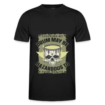 Spielmannszug Fanfarenzug Trommeln Trommler - Männer Funktions-T-Shirt - Schwarz - Vorne - AI Model Male 178 dark (178cm)