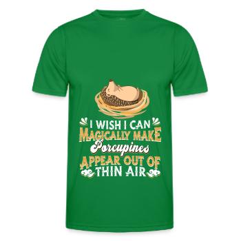 Stachelschwein - Männer Funktions-T-Shirt - Kelly Green - Vorne - AI Model Male 178 dark (178cm)