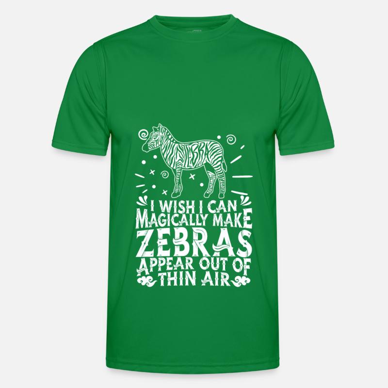 Zebra Männer Funktions-T-Shirt