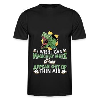 T-Rex Tyrannosaurus Rex - Männer Funktions-T-Shirt - Schwarz - Vorne - AI Model Male 178 dark (178cm)