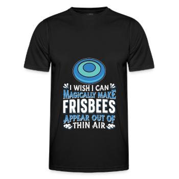 Frisbee - Men's Functional T-Shirt - black - Front - AI Model Male 178 dark (178cm)