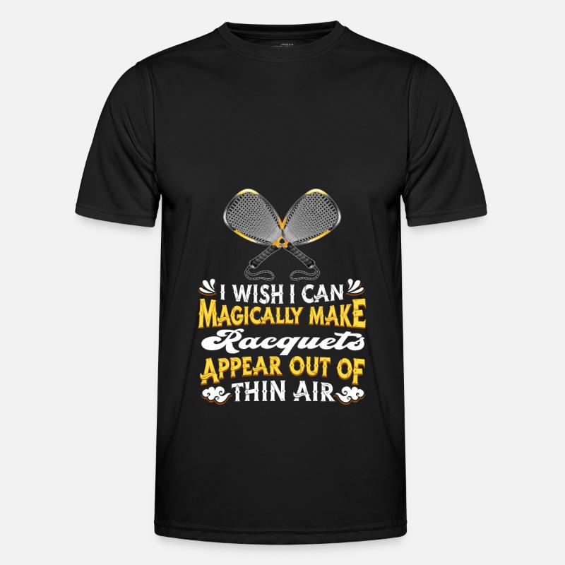 Squash - Männer Funktions-T-Shirt - Schwarz