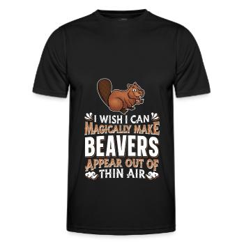 Biber - Männer Funktions-T-Shirt - Schwarz - Vorne - AI Model Male 178 dark (178cm)