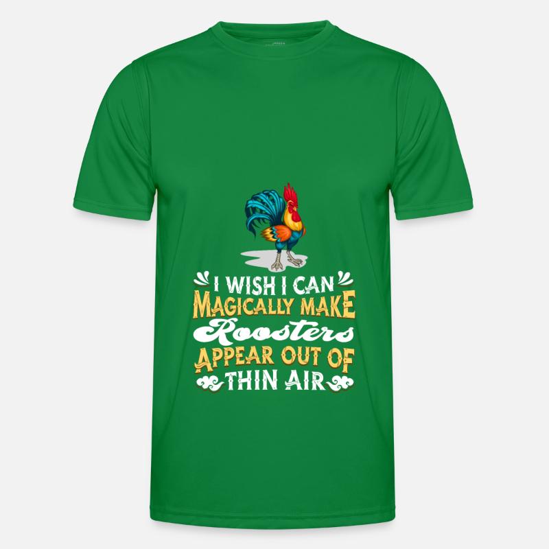 Hahn Gockel Männer Funktions-T-Shirt